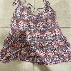 Fun open back spaghetti strap tank